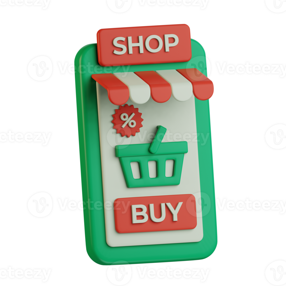 checkout shopping list with price discounted ecommerce 3d icon illustration design png