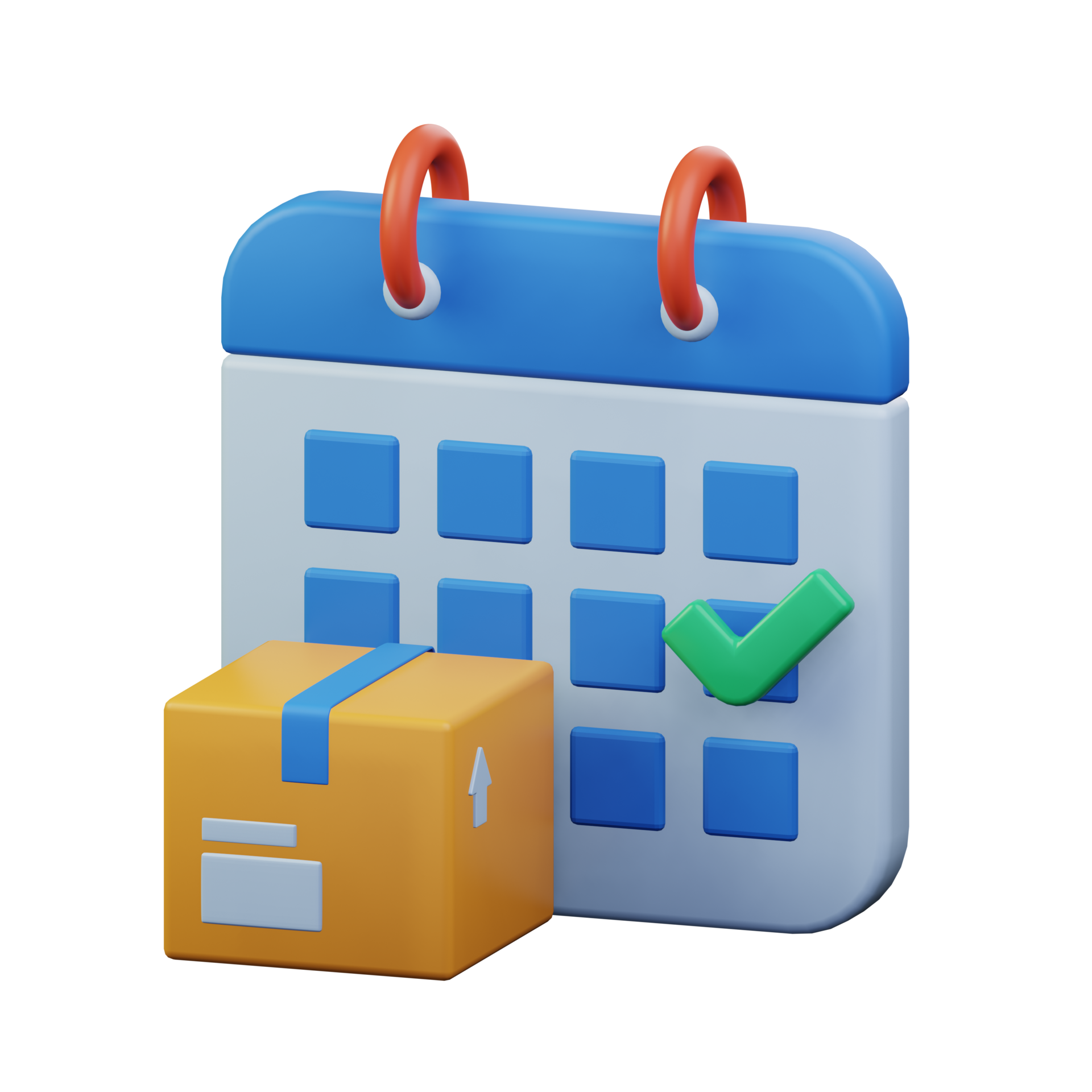 Package Shipment Schedule Calendar Delivery Time Management 3d Rendered package-shipment-schedule-calendar-delivery-time-management-3d-rendered