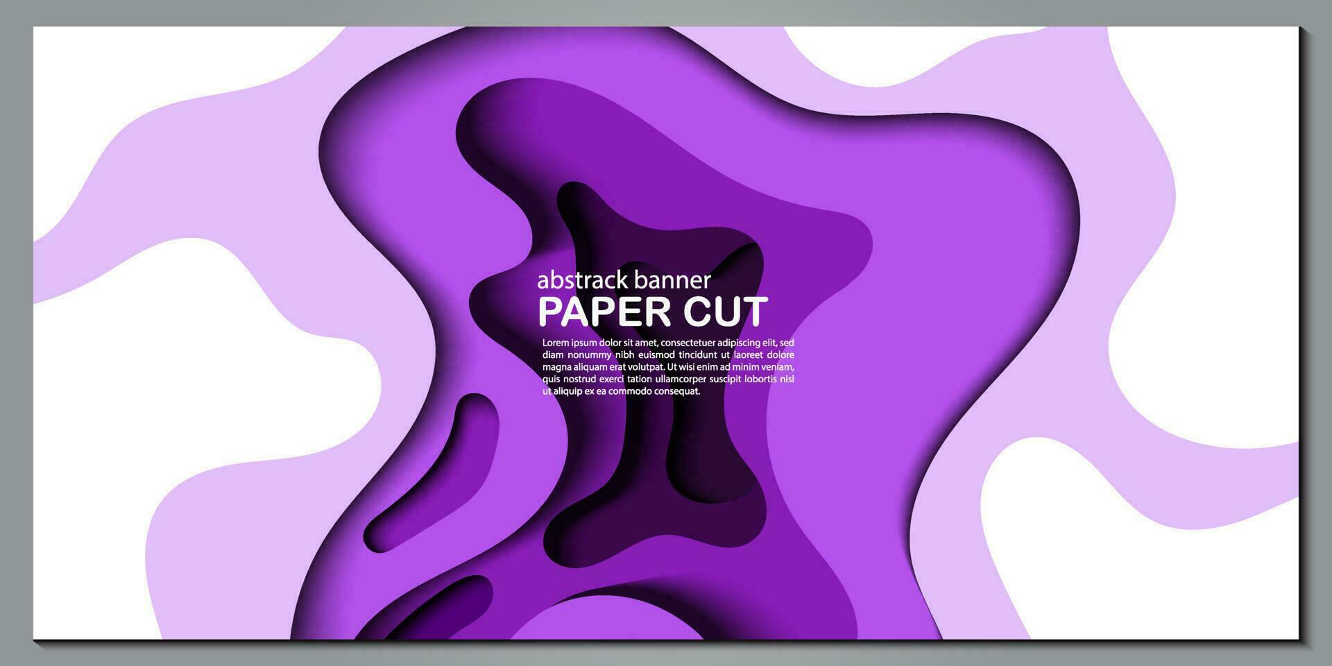 Modern abstract paper cut out background for website, banner, wallpaper, brochure, poster. vector