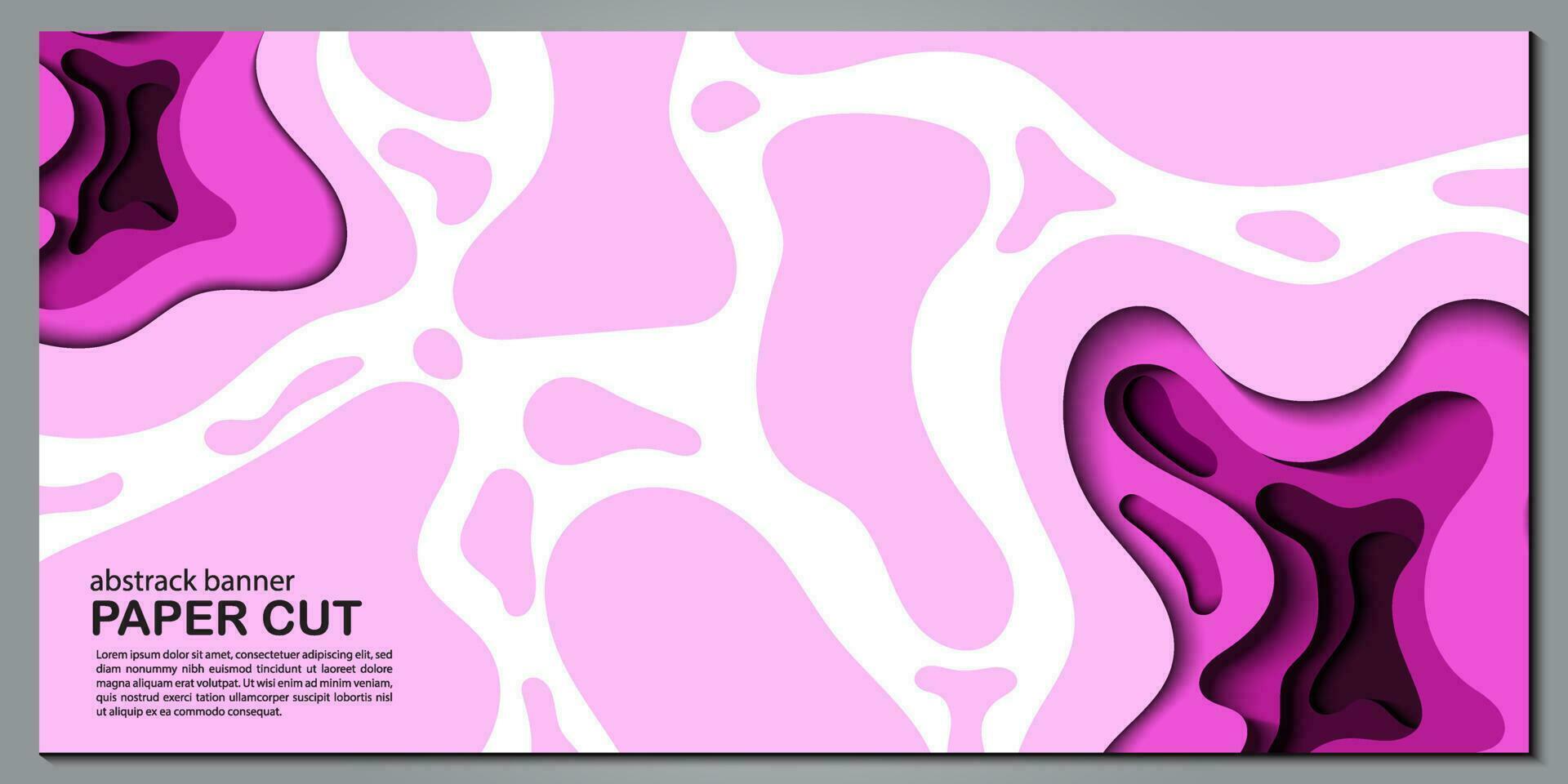 Modern abstract paper cut out background for website, banner, wallpaper, brochure, poster. vector