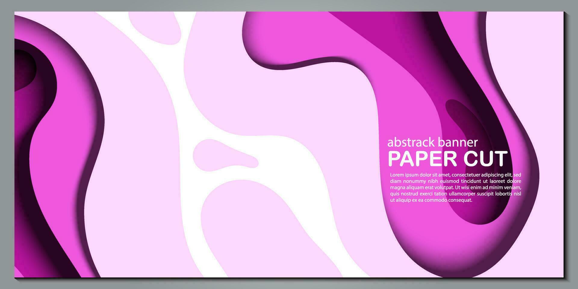 Modern abstract paper cut out background for website, banner, wallpaper, brochure, poster. vector