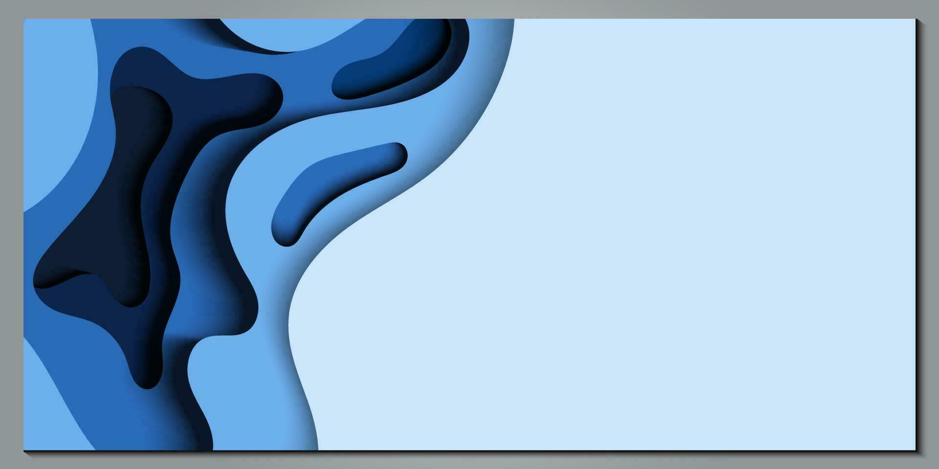 Modern abstract paper cut out background for website, banner, wallpaper, brochure, poster. vector