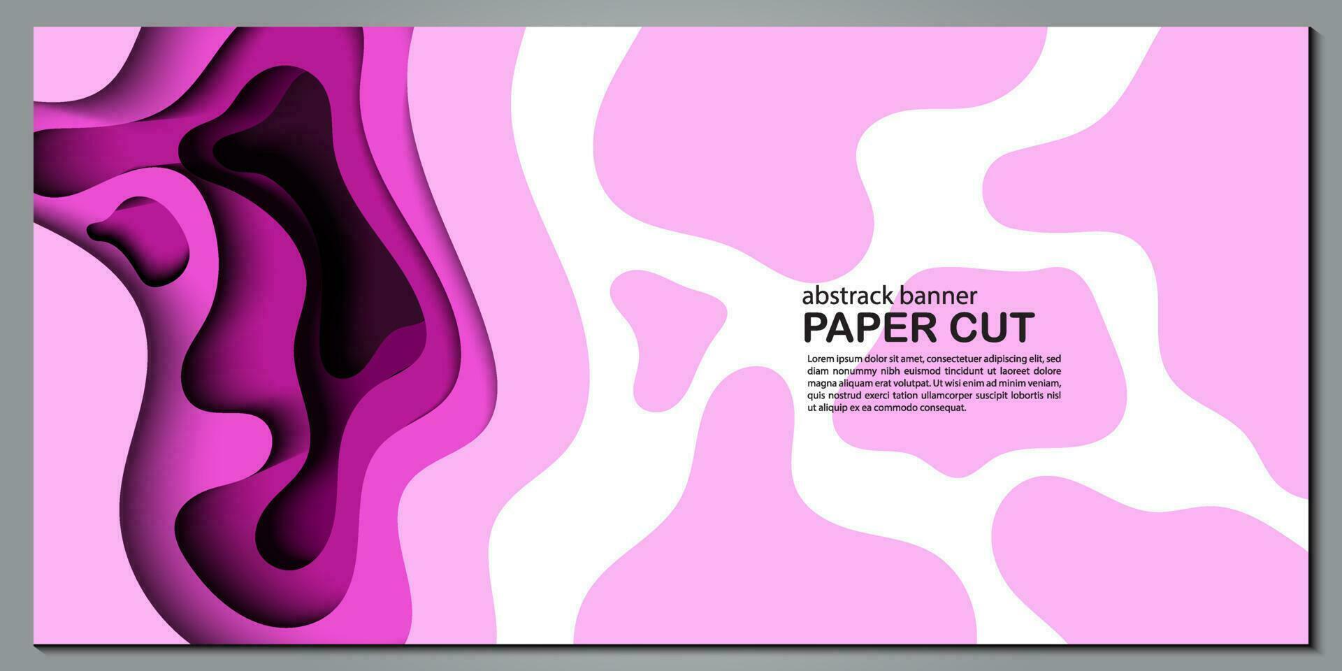 Modern abstract paper cut out background for website, banner, wallpaper, brochure, poster. vector