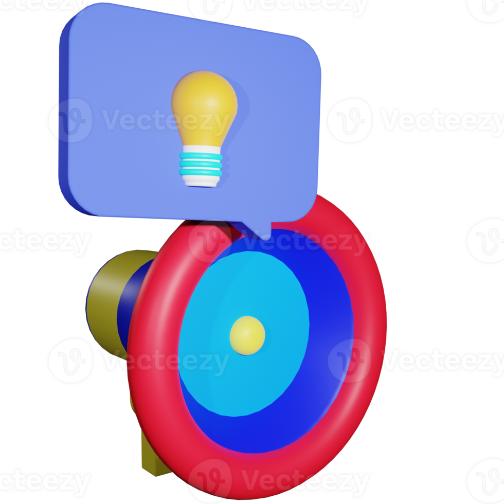 3D Rendering business branch icon object png