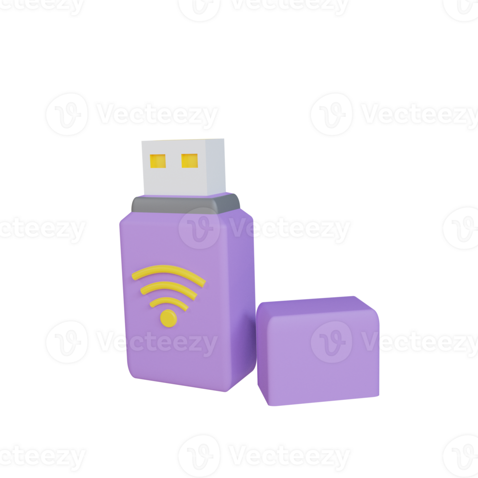 Wi-fi Pen drive objeto png