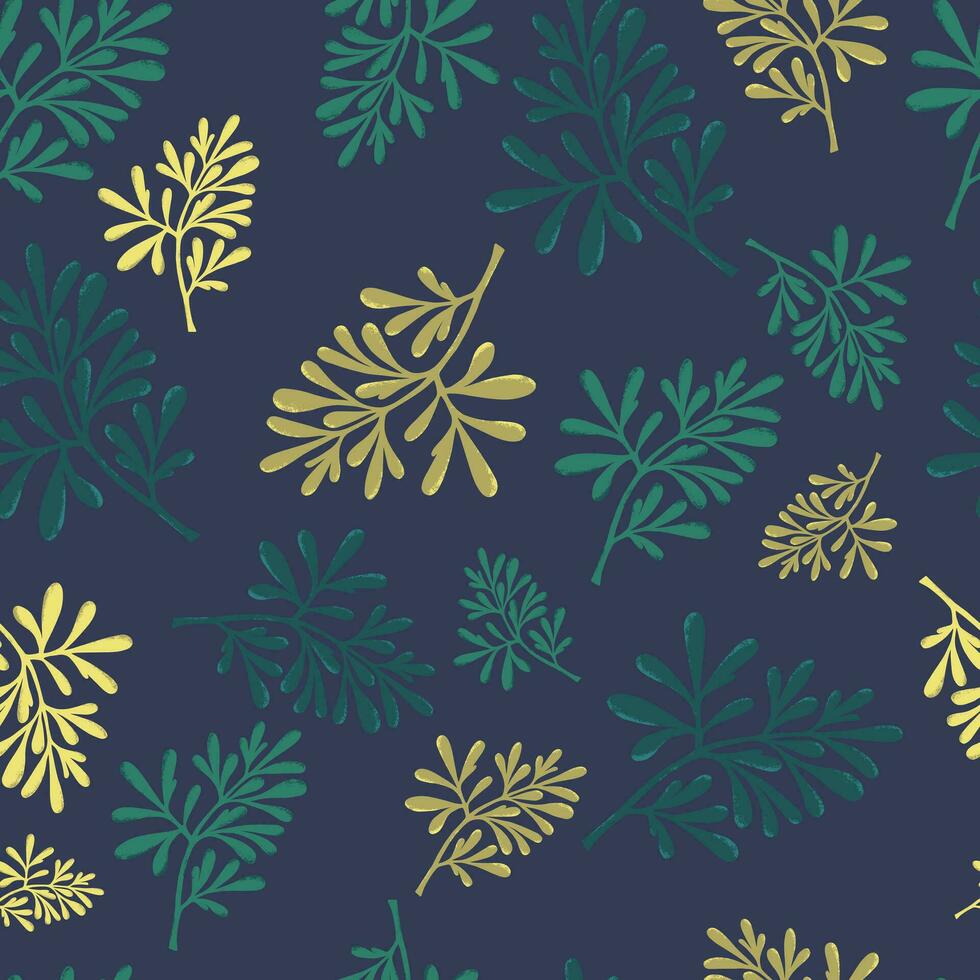 Medicinal plant. Ruta graveolens Botanical vector illustration pattern. Can be used for cards, invitations or textile.