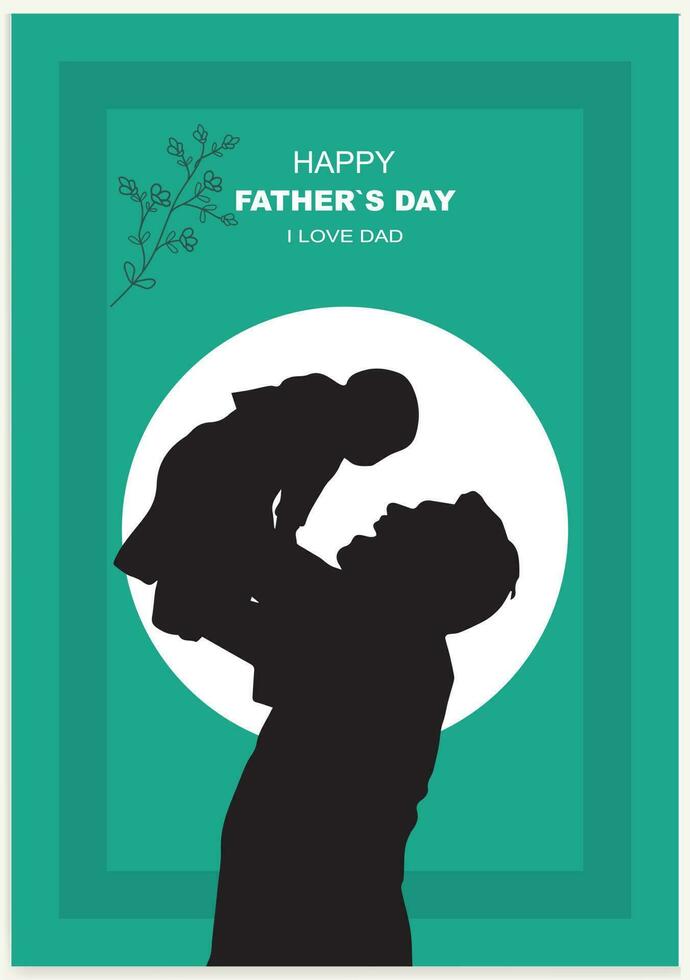 Happy Fathers day vector background, web banner, poster. card vector illustration.