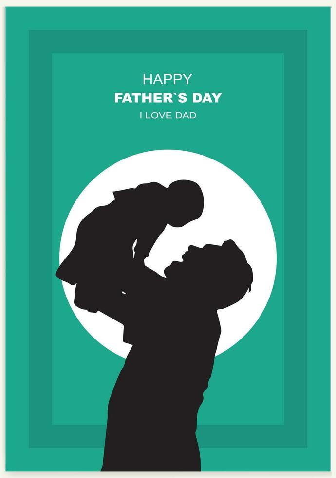 Happy Fathers day vector background, web banner, poster. card vector illustration.