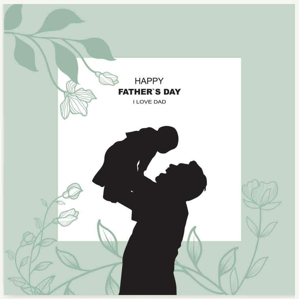 Happy Fathers day vector background, web banner, poster. card vector illustration.