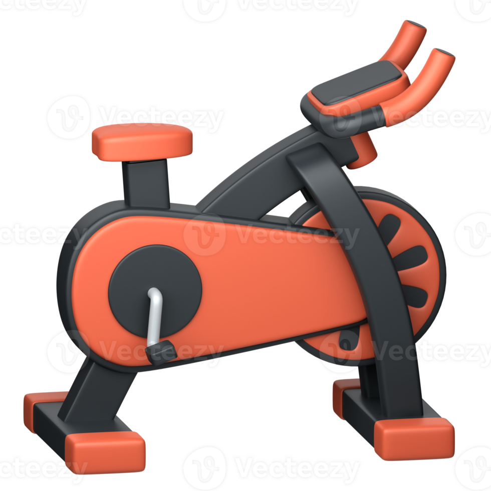 3d icon illustration spin bike png