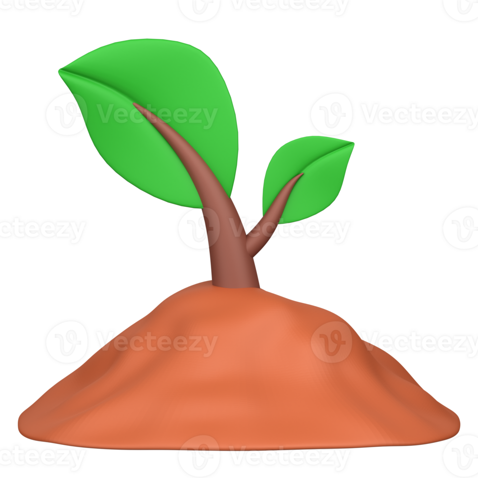 3d illustration of planting png