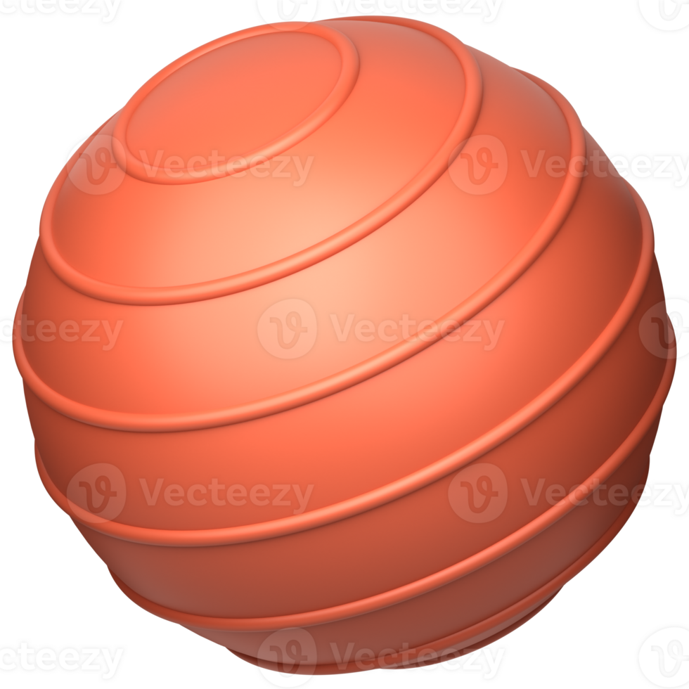 3d icono ilustración pilates pelota png