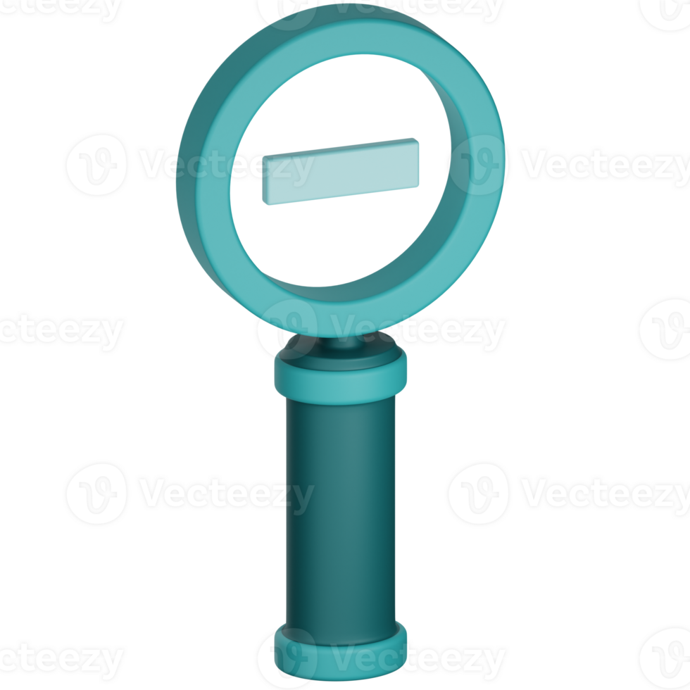 3D Illustration Zoom Out 24673635 PNG