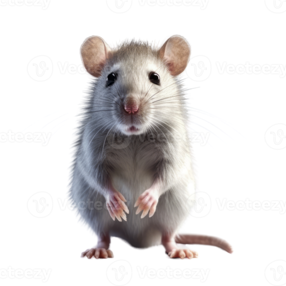 Illustration painting of cute rat isolated transparent background, Digital art, , png