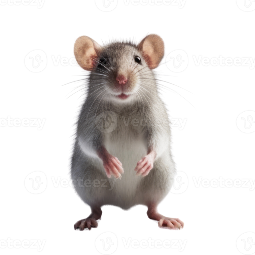 Illustration painting of cute rat isolated transparent background, Digital art, , png