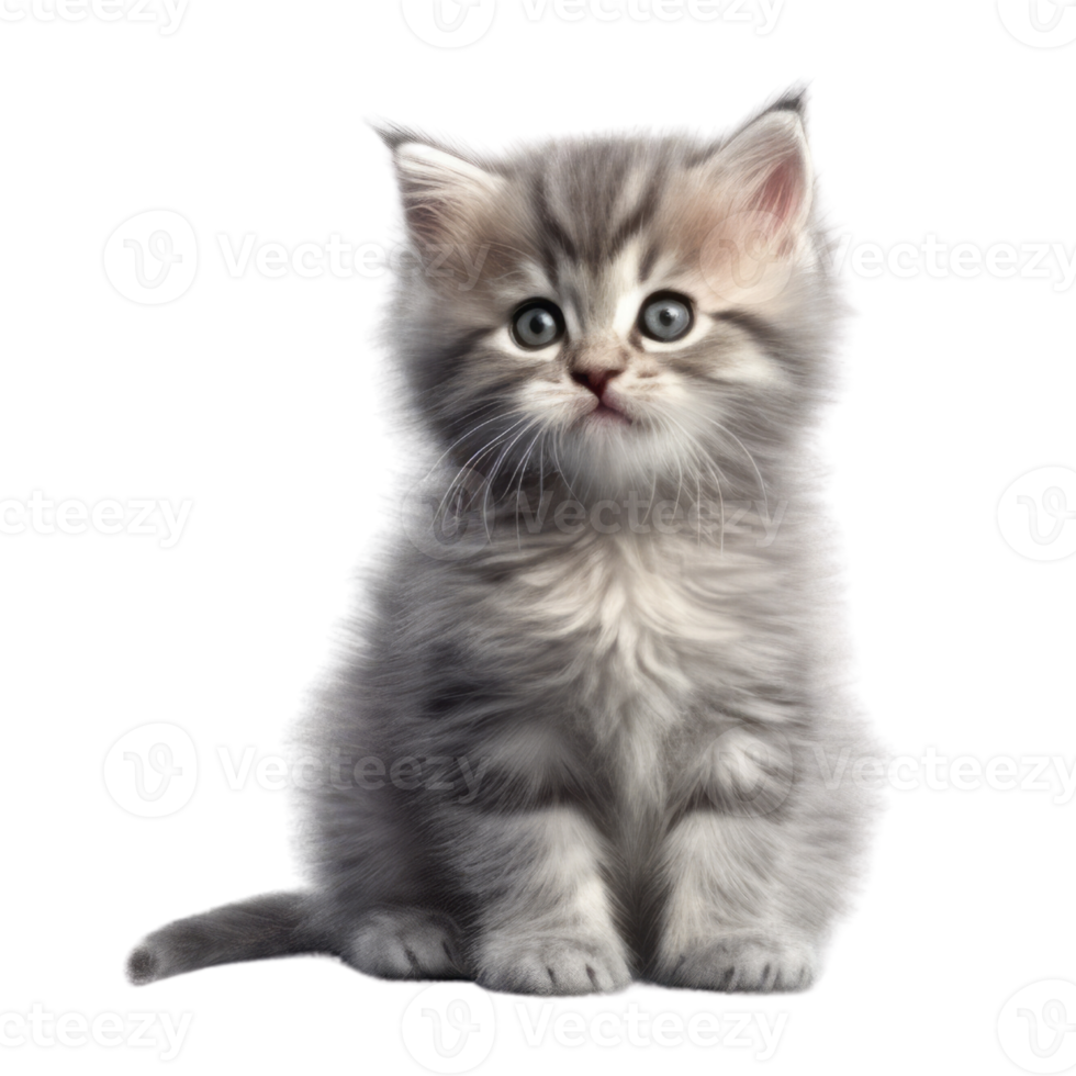 Illustration painting of cute cat isolated transparent background, Digital art, , png