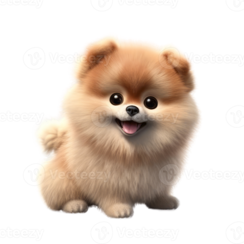 Illustration painting of cute dog isolated transparent background, Digital art, , png
