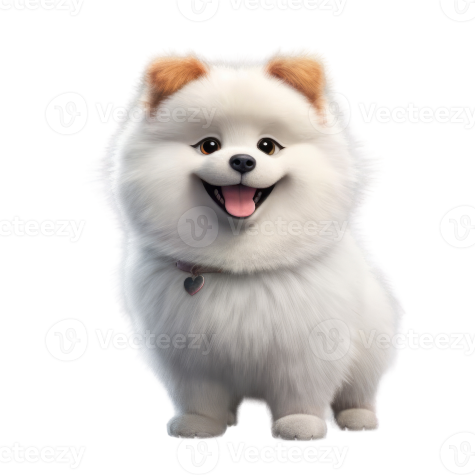 Illustration painting of cute dog isolated transparent background, Digital art, , png