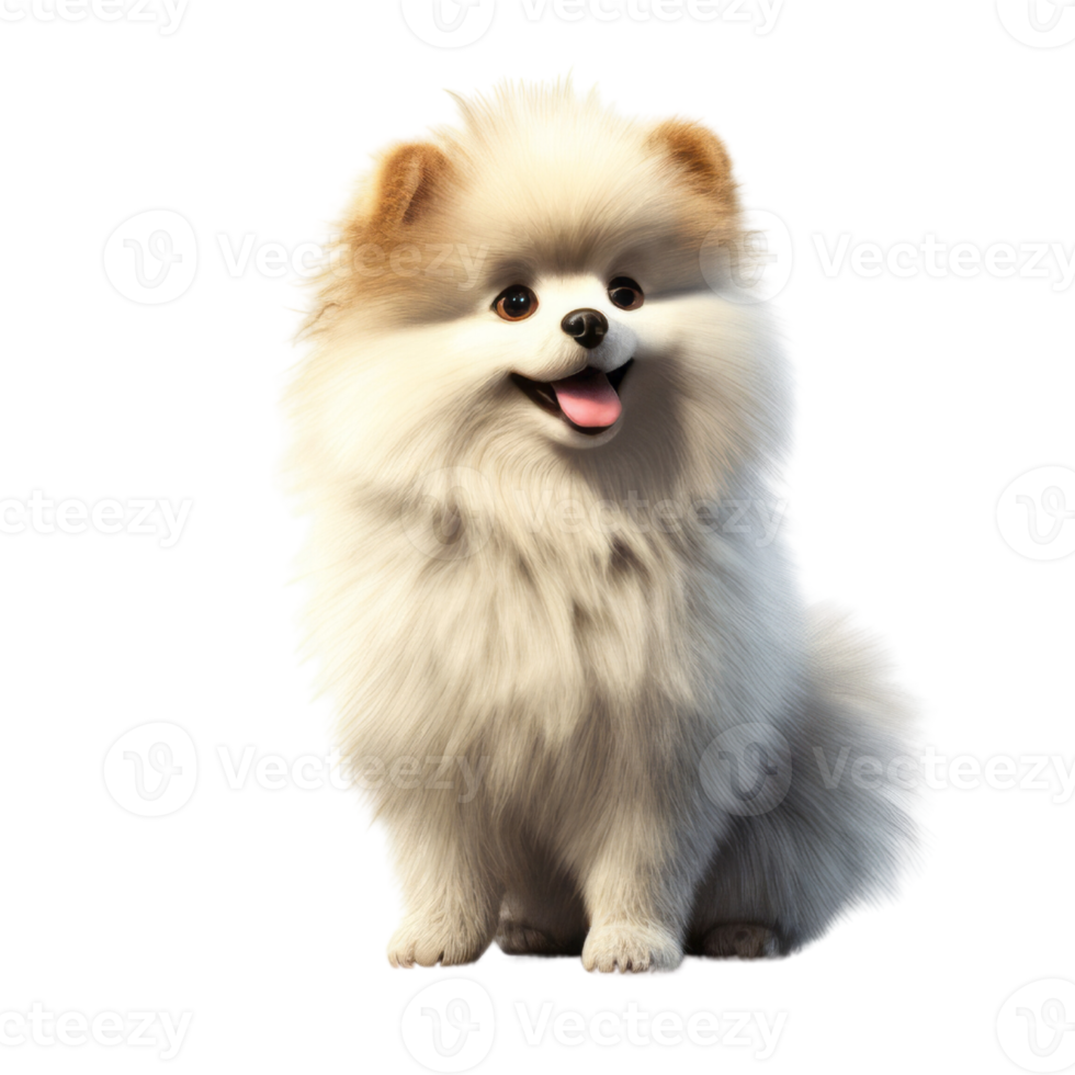 Illustration painting of cute dog isolated transparent background, Digital art, , png