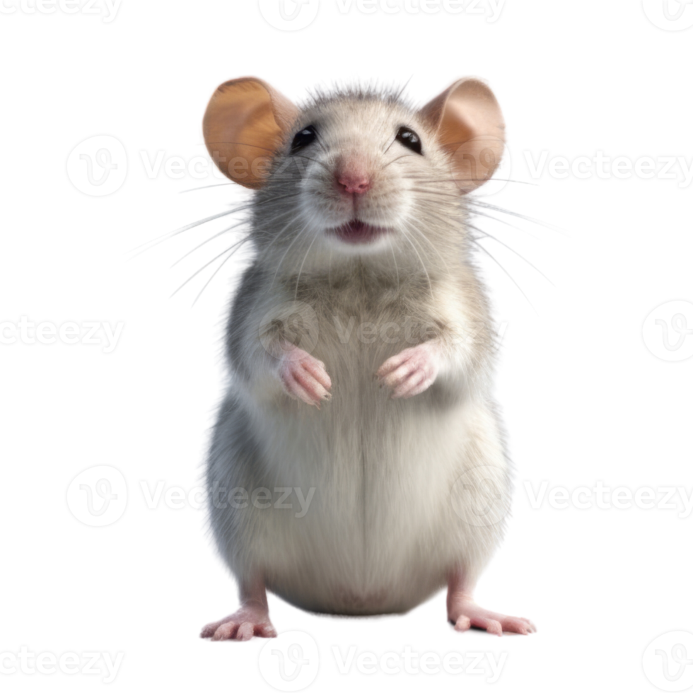 Illustration painting of cute rat isolated transparent background, Digital art, , png