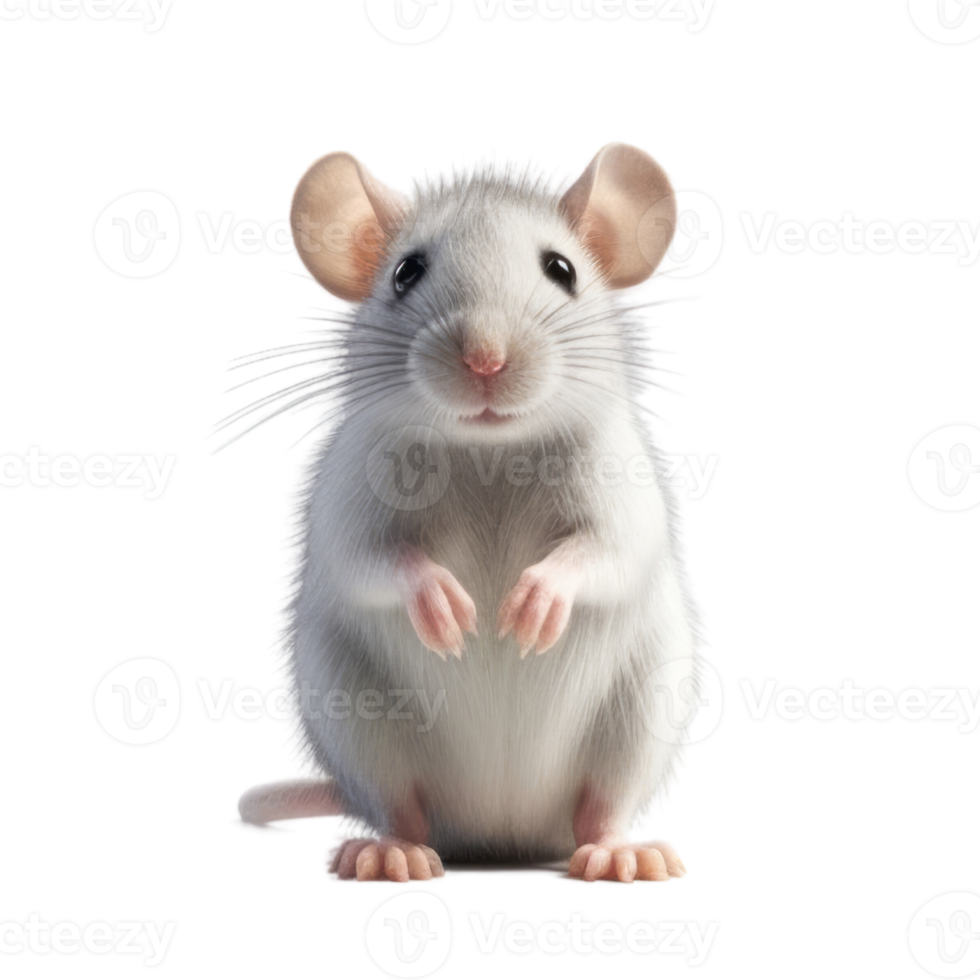 Illustration painting of cute rat isolated transparent background, Digital art, , png