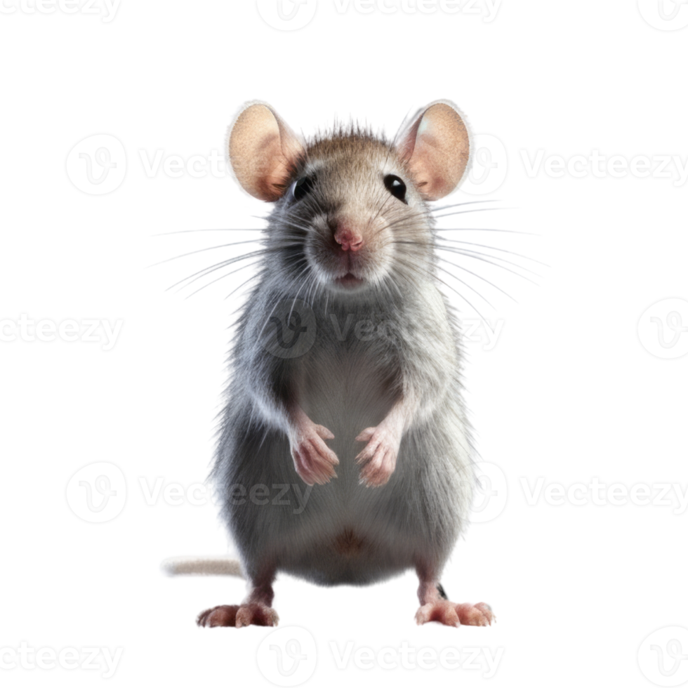 Illustration painting of cute rat isolated transparent background, Digital art, , png