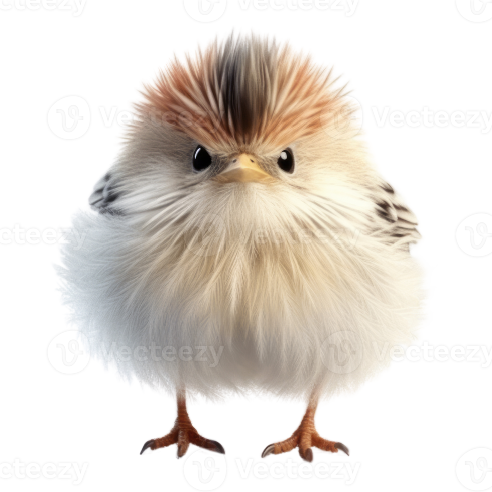 Illustration painting of cute bird isolated transparent background, Digital art, , png