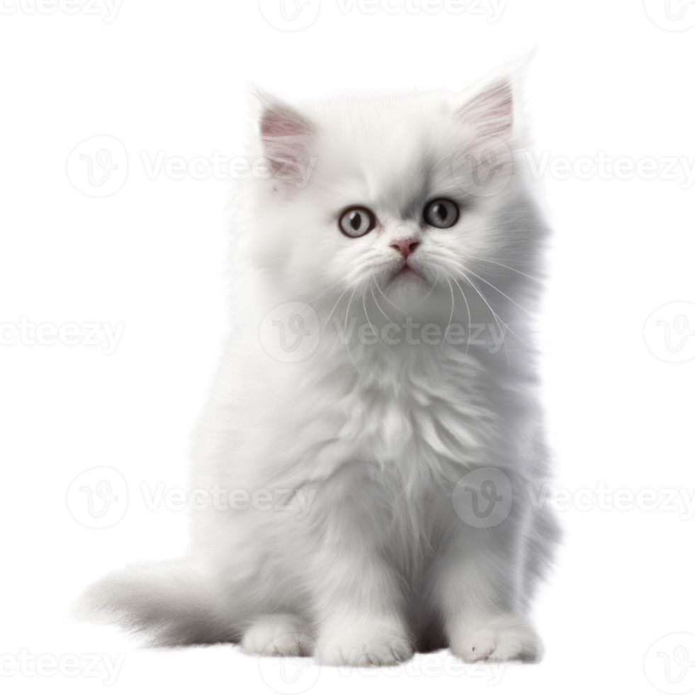 Illustration painting of cute cat isolated transparent background, Digital art, , png