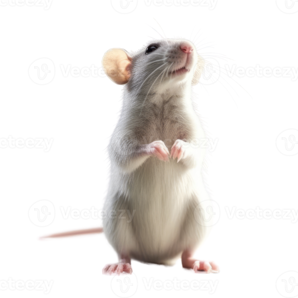 Illustration painting of cute rat isolated transparent background, Digital art, , png