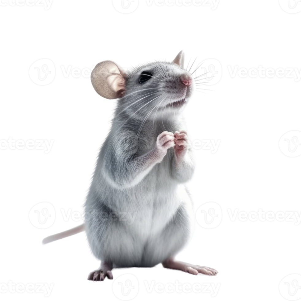 Illustration painting of cute rat isolated transparent background, Digital art, , png