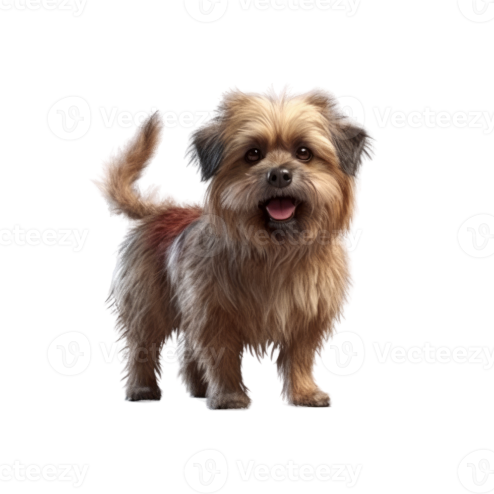 Illustration painting of cute dog isolated transparent background, Digital art, , png
