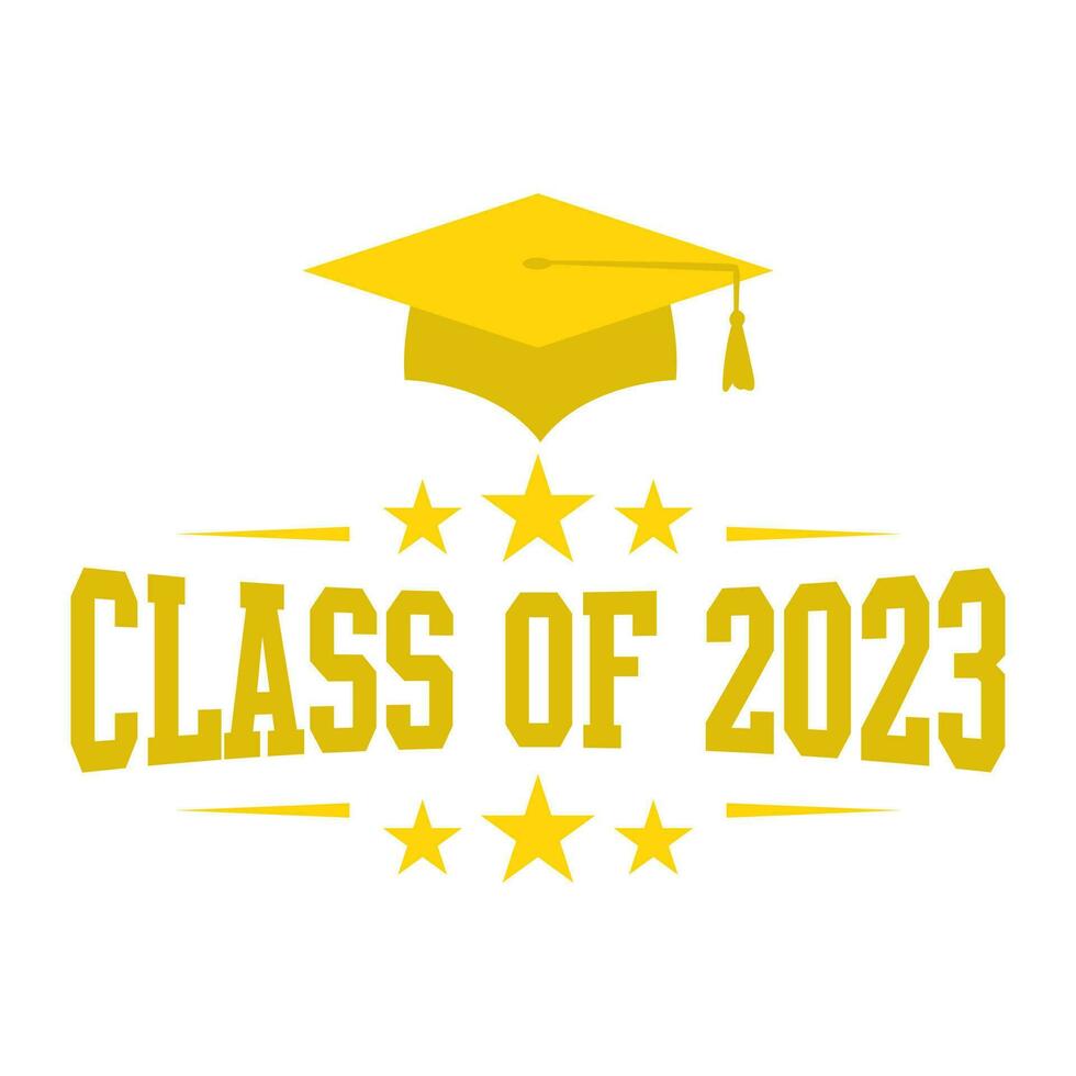 Felicidades clase de 2023. Felicidades graduados 2023 bandera. vector