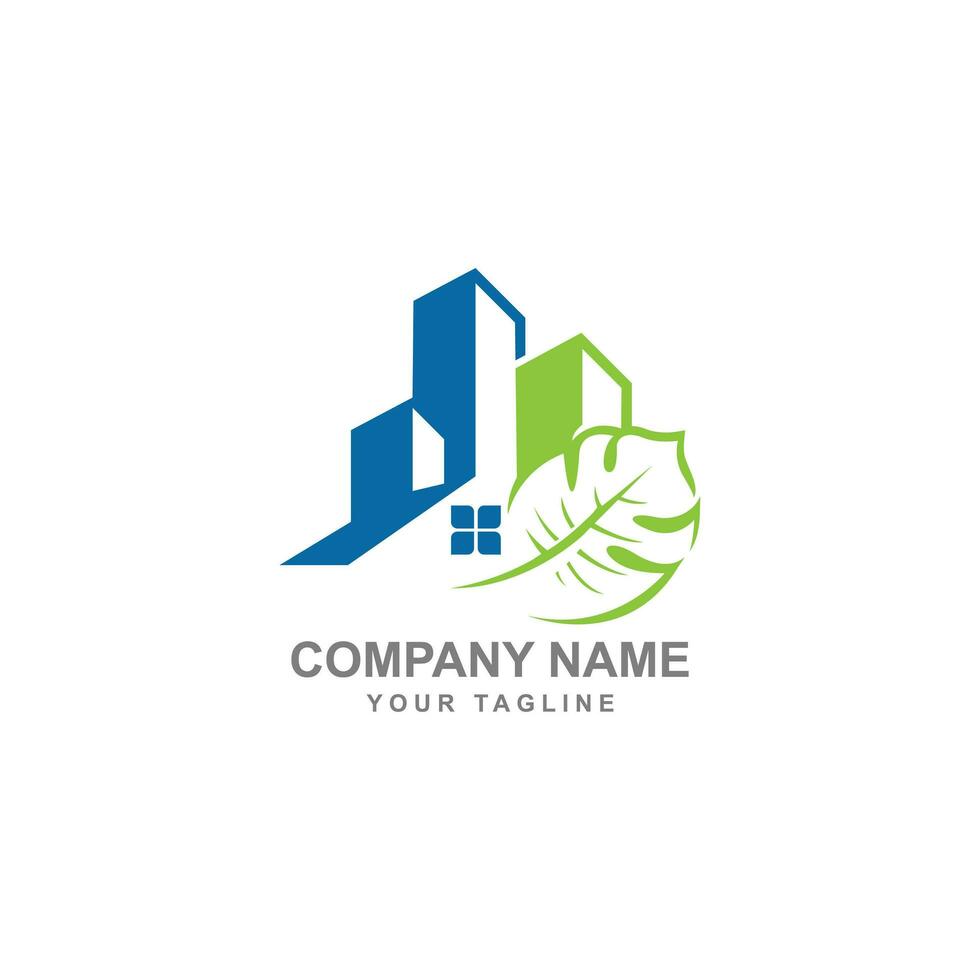 Nature Town Logo Template Design Vector, Emblem, Design Concept, Creative Symbol, Icon. vector