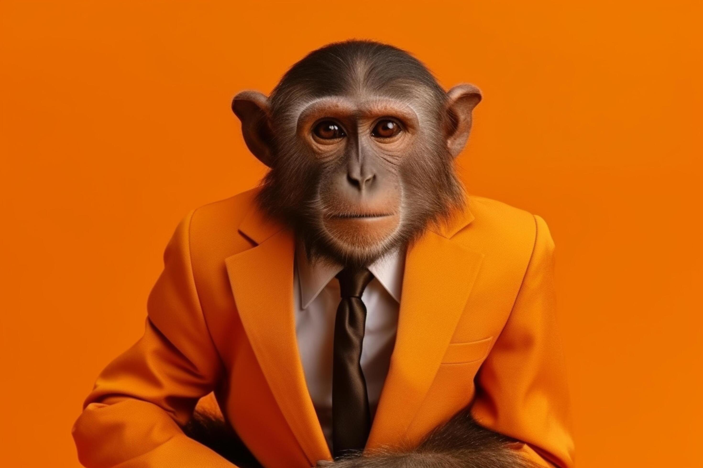 Gorilla in Suit With Red Tie (Download Now) 