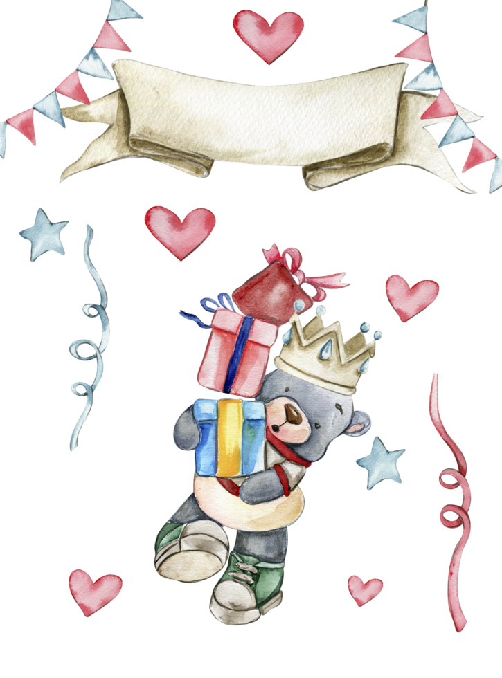 Party celebration composition. png