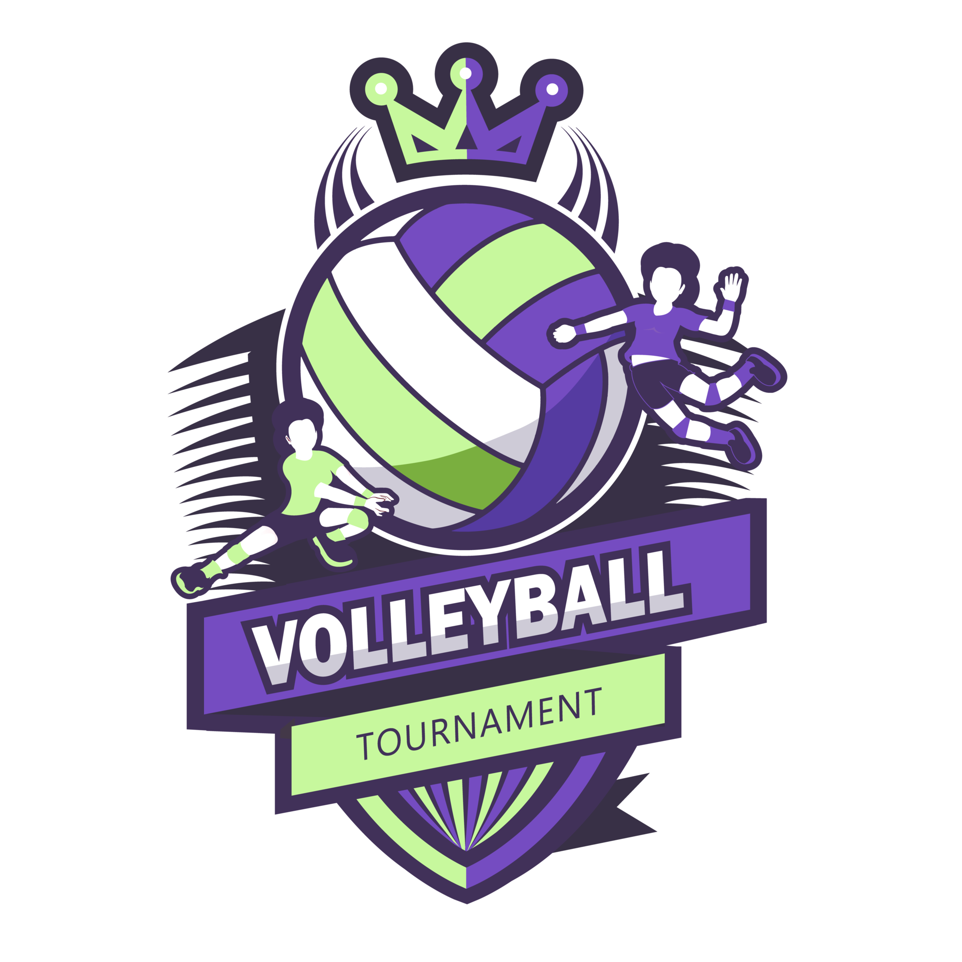 Modern Volleyball symbol.It's for fighter concept 24675088 PNG