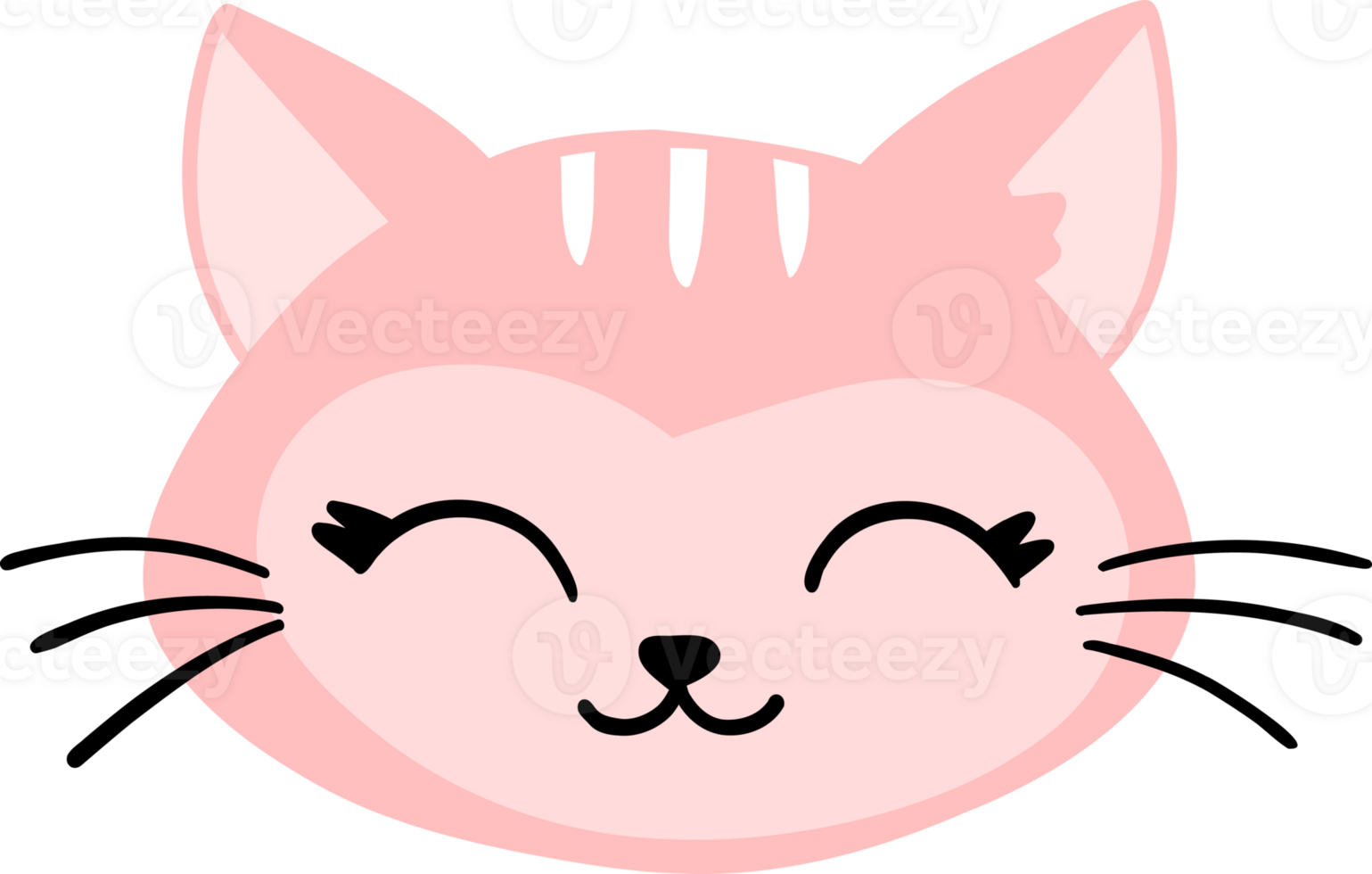 Cute cat face png