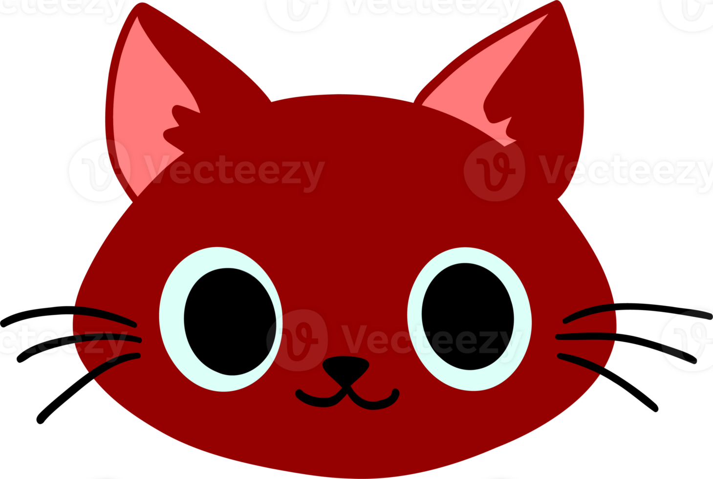 Cute cat face png