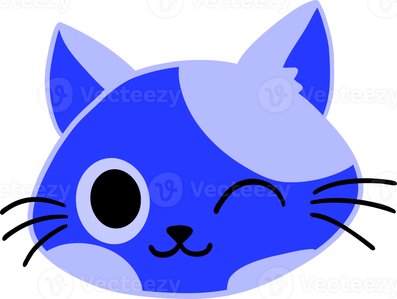 Cute cat face png