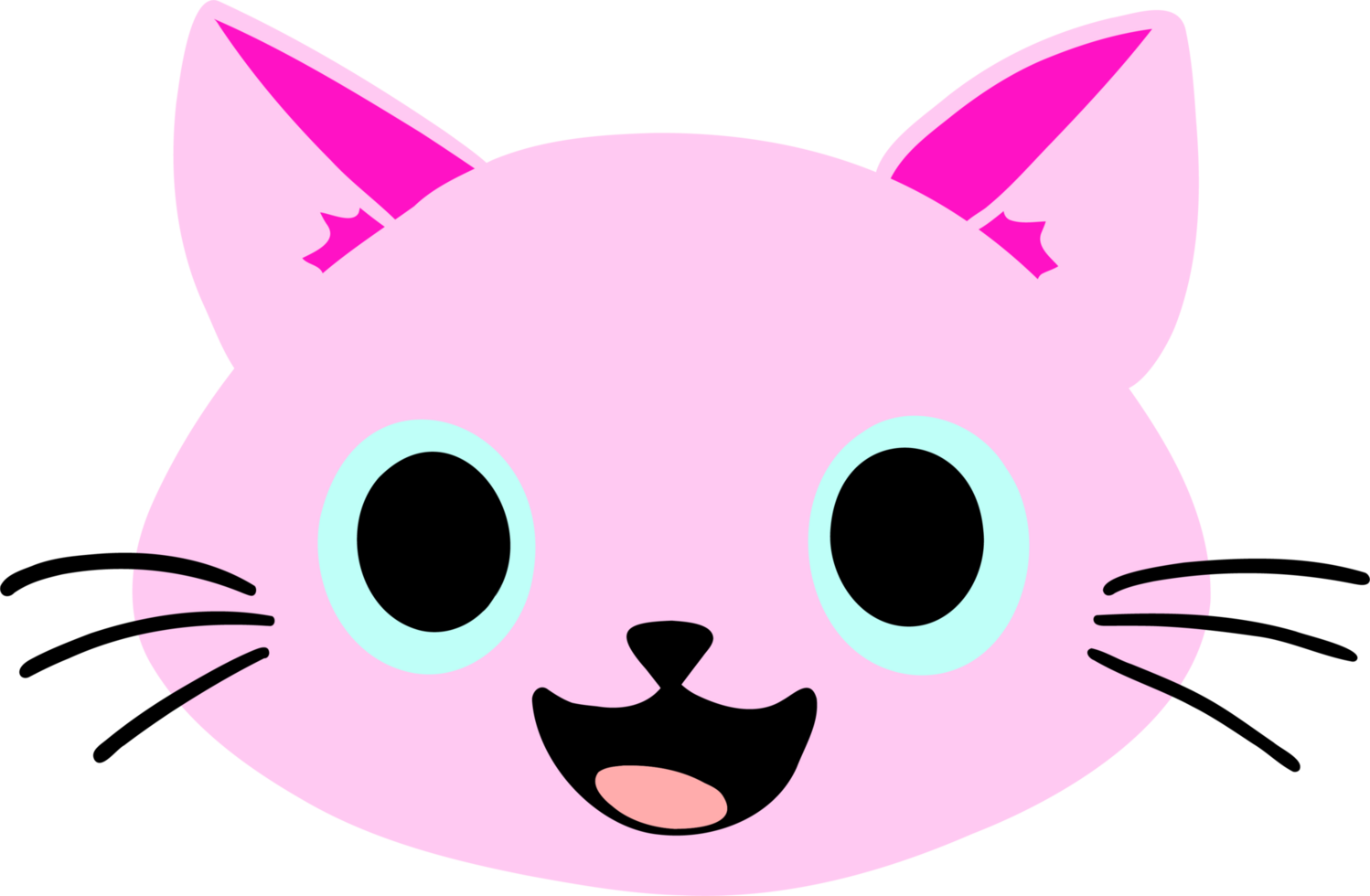 Cute cat face png