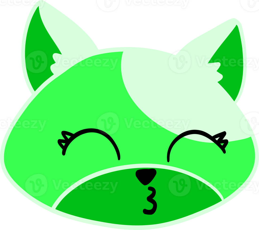 Cute cat face png