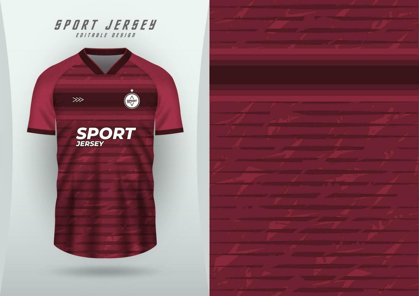 antecedentes para Deportes jersey, fútbol jersey, corriendo jersey, carreras jersey, patrón, sangre rojo, carmesí raya con diseño. vector