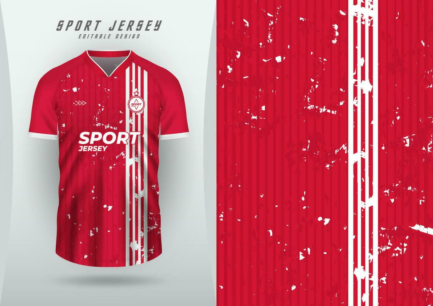 Deportes antecedentes para jersey, fútbol jersey, corriendo jersey, carreras jersey, patrón, rojo, blanco Derecho raya con diseño. vector