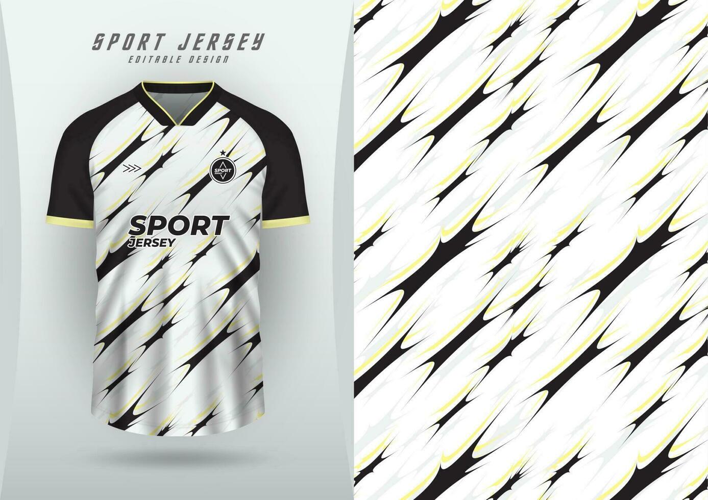 Background for sports jersey, soccer jersey, running jersey, racing jersey, black and yellow pattern with design. vector