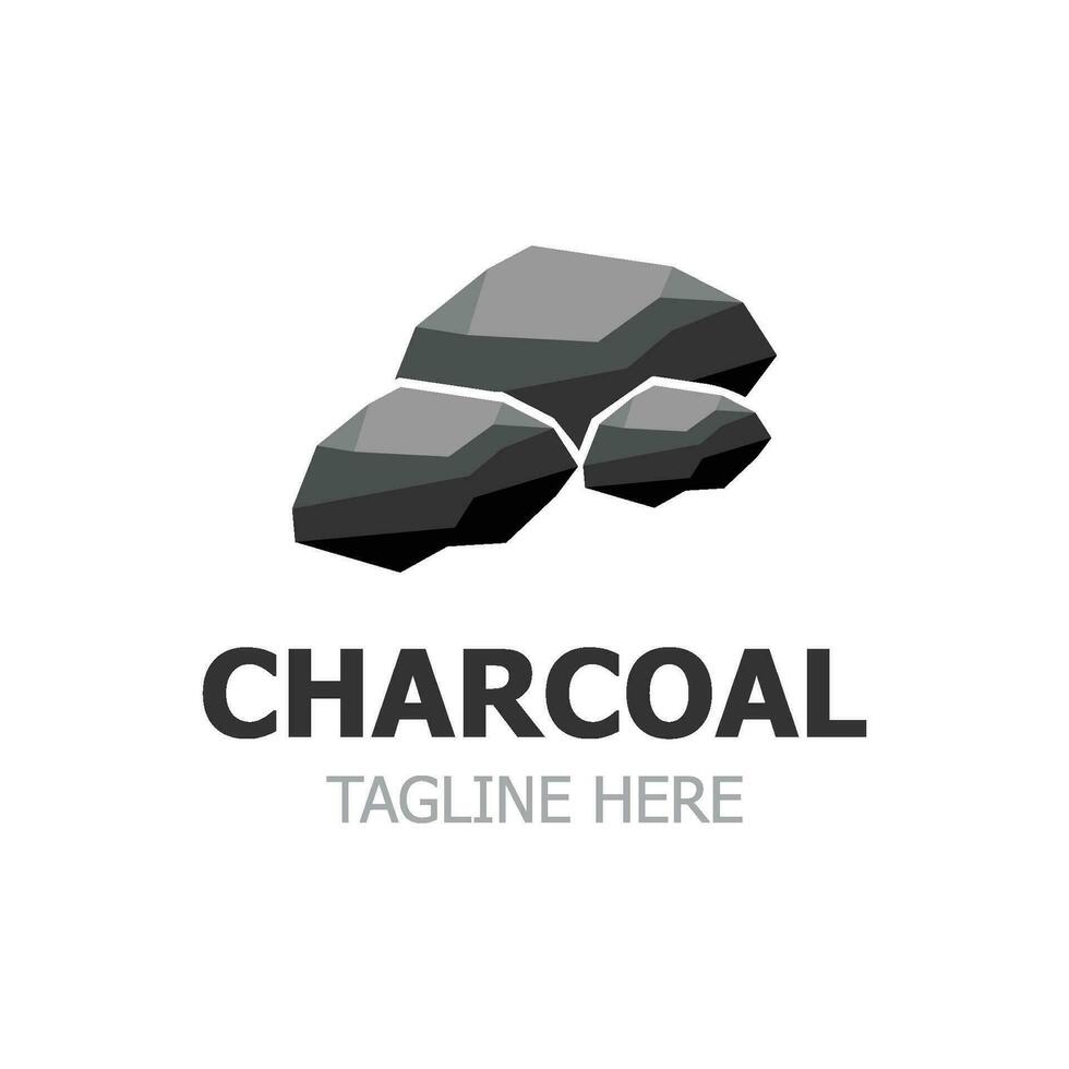 Charcoal wood burning flat pile vector illustration isolated on white background resources of nature icon for industrial design