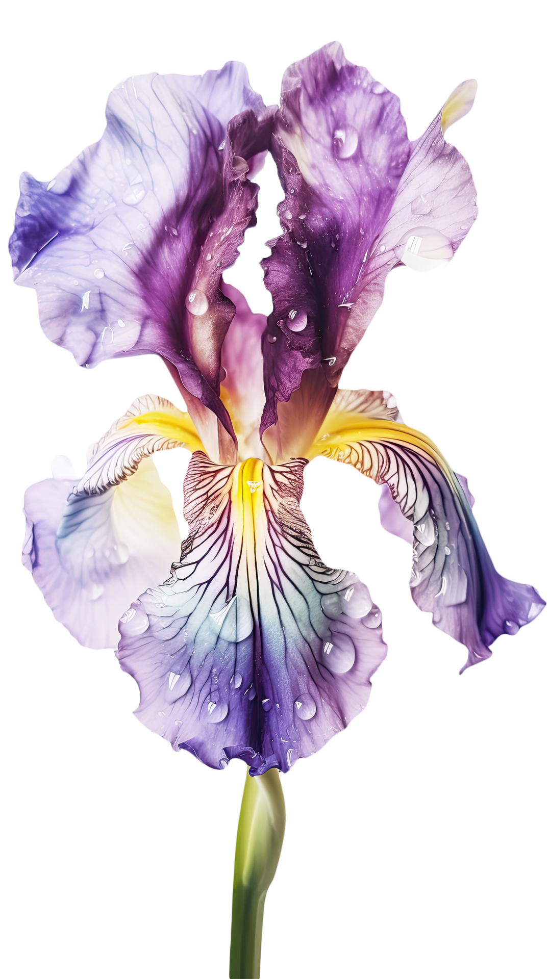 Water Drop On Flower Painting