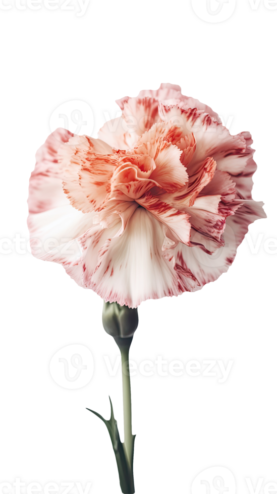 Amazing Image of Beautiful Carnation Flower on Transparent Background. . png