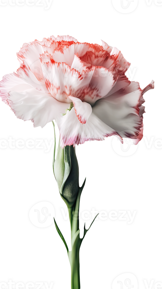 Amazing Image of Beautiful Carnation Flower on Transparent Background. . png