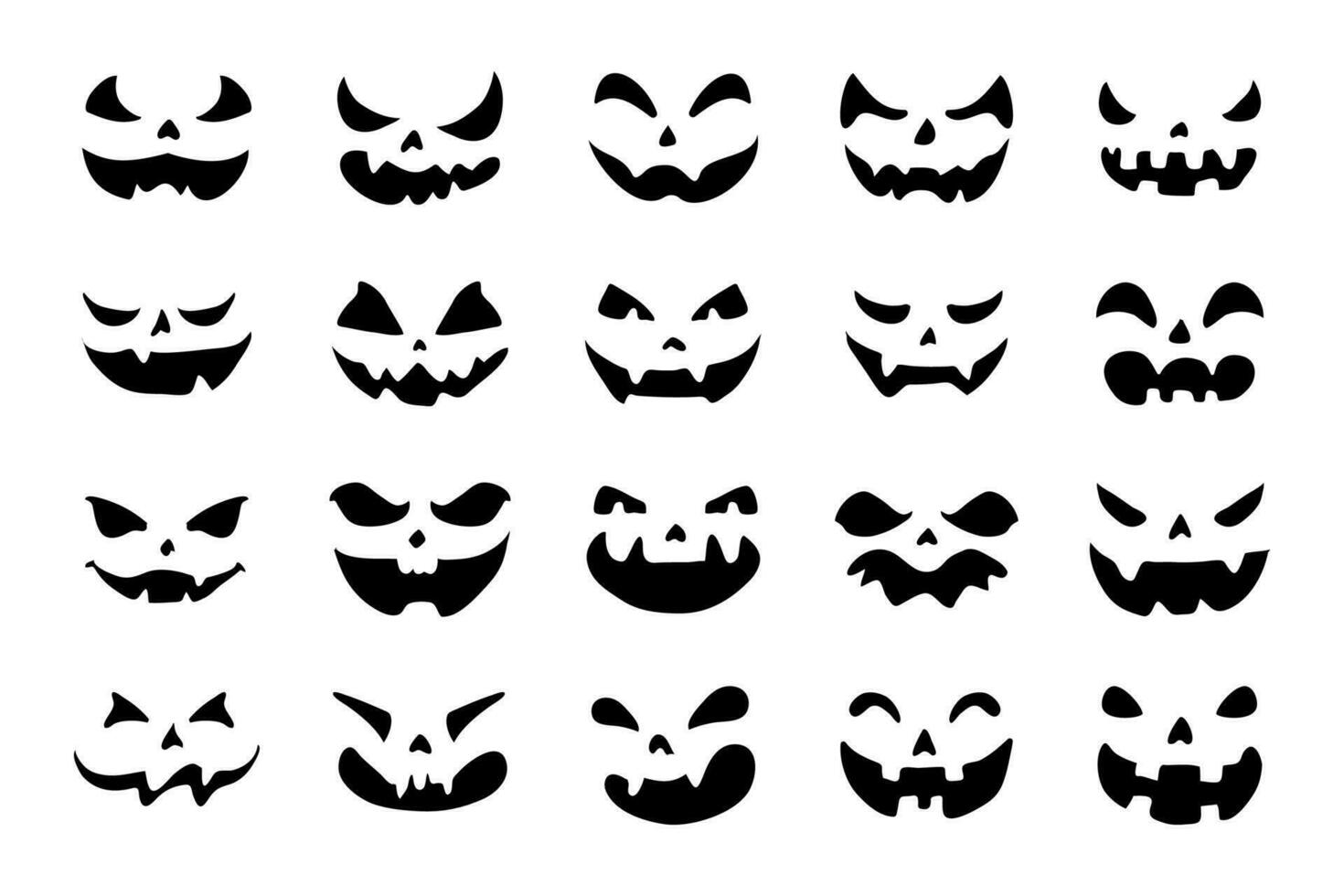 Halloween Scary Face Pumpkin or Ghost Graphic by PurMoon