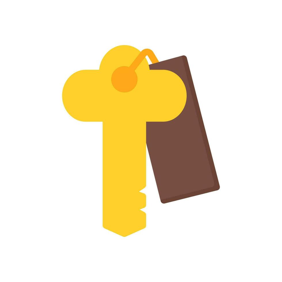 room key icon solid style vector